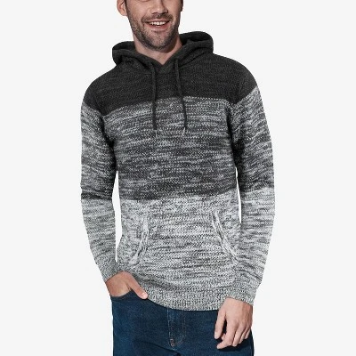 X RAY Men's Slim Fit Knitted Hoodie Sweater, Casual Color Block Hooded Pullover Top 11 X RAY Men's Slim Fit Knitted Hoodie Sweater, Casual Color Block Hooded Pullover Top - Image 11