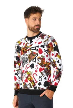 OppoSuits Men's Sweater - King Of Clubs - Multicolor -Refrigiwear Sale Shop GUEST 9e7f141e c381 4a26 aeb7 59d06b296185