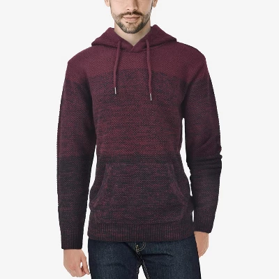 X RAY Men's Slim Fit Knitted Hoodie Sweater, Casual Color Block Hooded Pullover Top 6 X RAY Men's Slim Fit Knitted Hoodie Sweater, Casual Color Block Hooded Pullover Top - Image 6