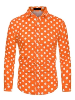 Lars Amadeus Men's Shirts Polka Dots Long Sleeve Slim Fit Printed Dress Button Down Shirt -Refrigiwear Sale Shop GUEST a0afe2a0 604a 4adb bdb7 3d5f44c8ad1c