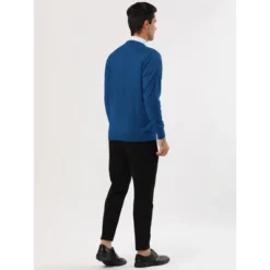 Lars Amadeus Men's Casual Round Neck Long Sleeves Solid Color Knitted Pullover Sweater -Refrigiwear Sale Shop GUEST a471c89a ac6a 40ba aaa5 4075321d5425