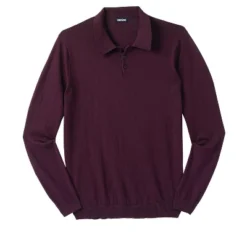 KingSize Men's Big & Tall Lightweight Polo Sweater