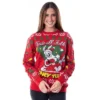 Looney Tunes Bugs Bunny That's All Folks Pullover Ugly Christmas Sweater