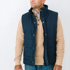 Hope & Henry Mens' Quilted Puffer Vest