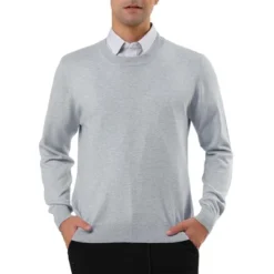 Lars Amadeus Men's Casual Round Neck Long Sleeves Solid Color Knitted Pullover Sweater -Refrigiwear Sale Shop GUEST aa8c7f73 c3fc 4e1a 8c9e c6bbf601718b