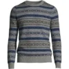 Lands' End Men's Fine Gauge Cashmere Crewneck Sweater