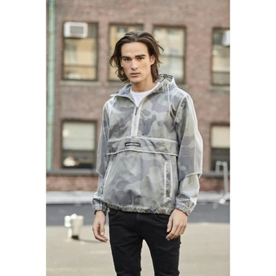 Members Only Mens Printed Camo Transluscent Pullover Half Zip Layering Jacket 2 Members Only Mens Printed Camo Transluscent Pullover Half Zip Layering Jacket - Image 2