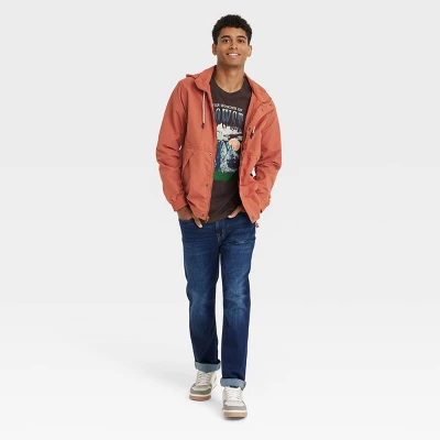 Men's Elevated Rain Jacket - Goodfellow & Co™ Orange 2 Men's Elevated Rain Jacket - Goodfellow & Co™ Orange - Image 2