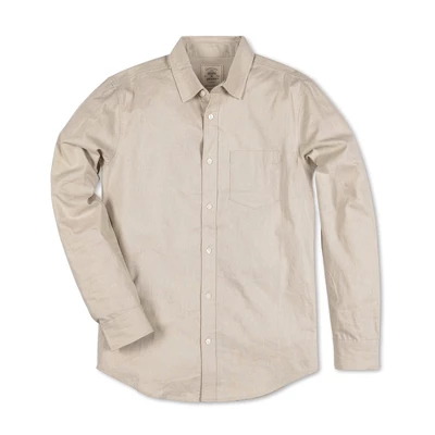 Hope & Henry Men's Long Sleeve Linen Shirt 3 Hope & Henry Men's Long Sleeve Linen Shirt - Image 3