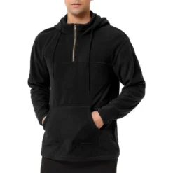 Lars Amadeus Men's Half Zip Hoodie Drawstring Fleeced Pullover Hooded Sweatshirt -Refrigiwear Sale Shop GUEST afb9a86b ffb8 45d0 840e 65590d86baf1