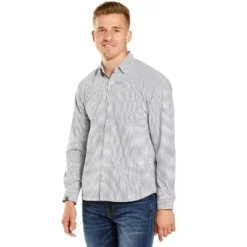 Storm Creek Men's Windowpane Influcencer Eco Woven Long Sleeve Shirt -Refrigiwear Sale Shop GUEST b00f16ab 6427 478a b3fa 4988a42c5033