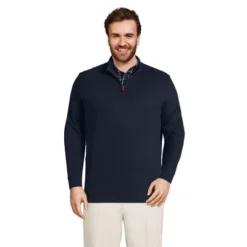Lands' End Men's Bedford Rib Quarter Zip Sweater -Refrigiwear Sale Shop GUEST b1e8a088 5a44 4af6 876e 09957223826b