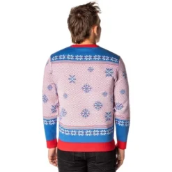 Ted Lasso Men's Believe Fair Isle Ugly Christmas Sweater Knit Pullover