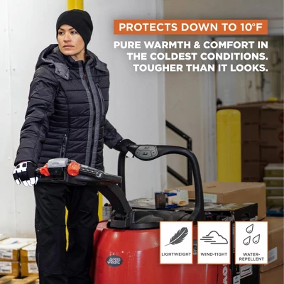 RefrigiWear Women's Pure-Soft Lightweight Insulated Jacket With Removable Hood 3 RefrigiWear Women's Pure-Soft Lightweight Insulated Jacket With Removable Hood - Image 3