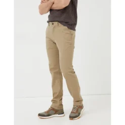 FatFace Mens Heyshott Slim Textured Chinos