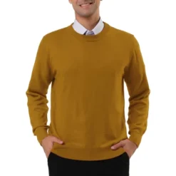 Lars Amadeus Men's Casual Round Neck Long Sleeves Solid Color Knitted Pullover Sweater -Refrigiwear Sale Shop GUEST bb5bd475 d40f 4fcb 8f13 d88d5d7990b8