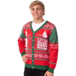 ELF The Movie Men's Cotton Headed Ninny Muggins Ugly Christmas Sweater -Refrigiwear Sale Shop GUEST bc617d26 2cb3 4315 9f06 647d8e09b948