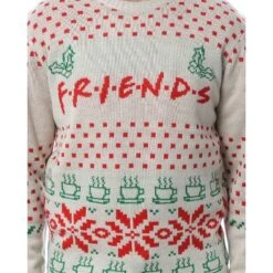 Friends TV Series Men's Logo And Coffee Mugs Ugly Holiday Christmas Sweater -Refrigiwear Sale Shop GUEST bead19a7 ba97 4beb a2ba 50a896750e9d