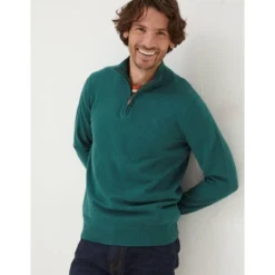 FatFace Mens Braunton Half Zip Sweater -Refrigiwear Sale Shop GUEST c11631c3 5d5f 4850 9b53 9ad0ccdf30d2