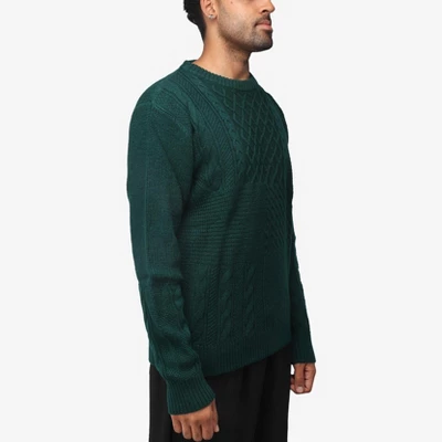 X RAY Men's Crewneck Mixed Texture Sweater 2 X RAY Men's Crewneck Mixed Texture Sweater - Image 2