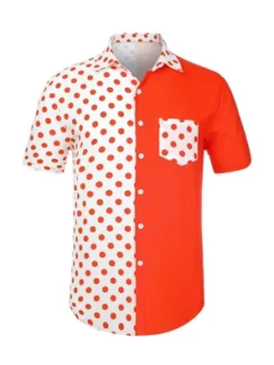 Lars Amadeus Men's Summer Polka Dots Short Sleeves Button Down Patchwork Beach Shirt 14 Lars Amadeus Men's Summer Polka Dots Short Sleeves Button Down Patchwork Beach Shirt -Refrigiwear Sale Shop GUEST c71565aa 168d 4f77 9b35 9ce8ebf8d750