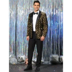 Lars Amadeus Men's Prom Party Shiny Sequin Tuxedo Blazer -Refrigiwear Sale Shop GUEST c8450a92 d35f 48af ae4d 8d9b8ced5390