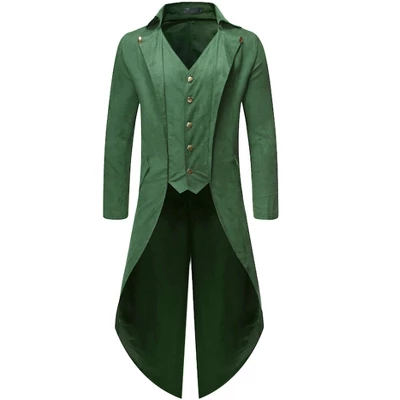 Lars Amadeus Men's Vintage Gothic Cosplay Costume Tuxedo Steampunk Tailcoat Jacket 5 Lars Amadeus Men's Vintage Gothic Cosplay Costume Tuxedo Steampunk Tailcoat Jacket - Image 5