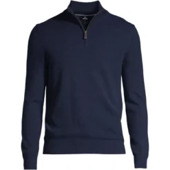 Lands' End Men's Fine Gauge Cashmere Quarter Zip -Refrigiwear Sale Shop GUEST ca88e976 3415 4e4c 9c2e 0003a49c7b14