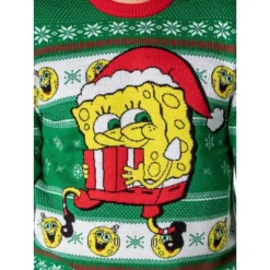 SpongeBob SquarePants Men's Santa SpongeBob Ugly Sweater Knit Pullover -Refrigiwear Sale Shop GUEST cd3b209c 960e 47f3 9d07 8fba5dc08762