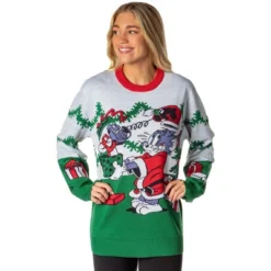 Tom And Jerry Men's Surprise Christmas Present Ugly Sweater Knit Pullover -Refrigiwear Sale Shop GUEST cdc54619 d5ba 49b6 a5c7 0e2a46da13d8