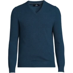 Lands' End Men's Fine Gauge Cashmere V-neck Sweater -Refrigiwear Sale Shop GUEST cf169020 6c03 40d8 91c5 92f5aede0e7c