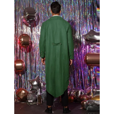 Lars Amadeus Men's Vintage Gothic Cosplay Costume Tuxedo Steampunk Tailcoat Jacket 2 Lars Amadeus Men's Vintage Gothic Cosplay Costume Tuxedo Steampunk Tailcoat Jacket - Image 2