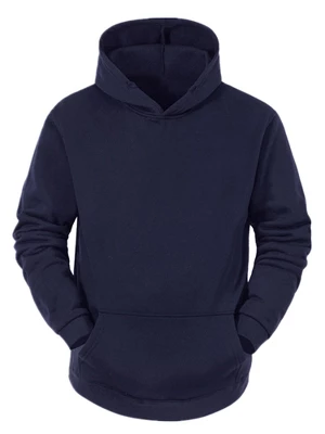 Lars Amadeus Men's Plush Lined Pullover Hoodie Solid Long Sleeves Hooded Sweatshirts With Pocket 7 Lars Amadeus Men's Plush Lined Pullover Hoodie Solid Long Sleeves Hooded Sweatshirts With Pocket - Image 7