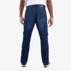 X RAY Men's Straight Leg Cargo Jeans