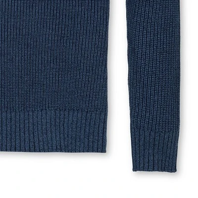 Hope & Henry Men's Organic Half Zip Cardigan Stitch Pullover Sweater, Navy Marl, X-Large 6 Hope & Henry Men's Organic Half Zip Cardigan Stitch Pullover Sweater, Navy Marl, X-Large - Image 6