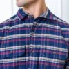 Hope & Henry Mens' Long Sleeve Flannel Double Pocket Button Down Shirt