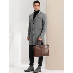 Lars Amadeus Men's Regular Fit Notched Lapel Single Breasted Herringbone Overcoat 9 Lars Amadeus Men's Regular Fit Notched Lapel Single Breasted Herringbone Overcoat -Refrigiwear Sale Shop GUEST d54fe353 57aa 4643 a8db ec0f4a6d7d78