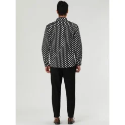 Lars Amadeus Men's Shirts Polka Dots Long Sleeve Slim Fit Printed Dress Button Down Shirt -Refrigiwear Sale Shop GUEST d5aae515 34a1 421f 85d7 f0efe5e0b426