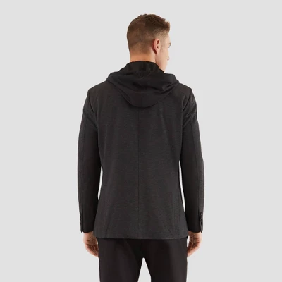 Haggar H26 Men's Tailored Fit Blazer - Charcoal Heather 1 Haggar H26 Men's Tailored Fit Blazer - Charcoal Heather