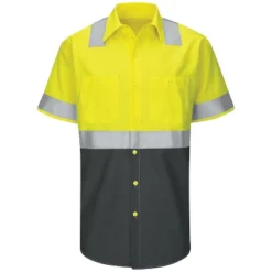 Red Kap® Men's High Visibility Short Sleeve Color Block Ripstop Work Shirt - Type R, Class 2 7 Red Kap® Men's High Visibility Short Sleeve Color Block Ripstop Work Shirt - Type R, Class 2 -Refrigiwear Sale Shop GUEST d9c7f3f4 99c6 4475 b6ff 8f8e6b7800a9