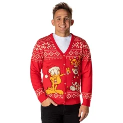 Garfield Men's Odie And Garfield Ugly Sweater Button-Up Knit Cardigan 13 Garfield Men's Odie And Garfield Ugly Sweater Button-Up Knit Cardigan -Refrigiwear Sale Shop GUEST dbd05fa0 b7e8 459c b130 3c7cf9470339