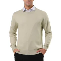 Lars Amadeus Men's Casual Round Neck Long Sleeves Solid Color Knitted Pullover Sweater -Refrigiwear Sale Shop GUEST dd6949d7 607b 4f40 9cfe 0cd429f9d0e2