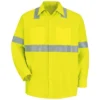 Red Kap® Men's Hi-Visibility Long Sleeve Work Shirt - Type R, Class 2
