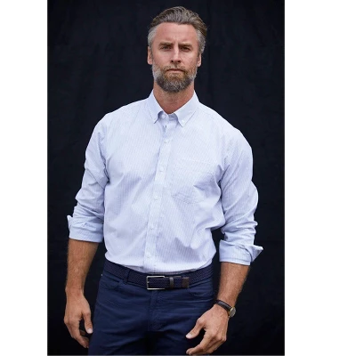 Cutter & Buck Stretch Oxford Stripe Mens Long Sleeve Dress Shirt 1 Cutter & Buck Stretch Oxford Stripe Mens Long Sleeve Dress Shirt