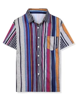 Lars Amadeus Men's Casual Summer Beach Short Sleeves Button Down Striped Shirt 15 Lars Amadeus Men's Casual Summer Beach Short Sleeves Button Down Striped Shirt -Refrigiwear Sale Shop GUEST dfc2364e 04dd 426f bd93 f7ac5f4b0c60