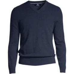 Lands' End Men's Fine Gauge Cashmere V-neck Sweater -Refrigiwear Sale Shop GUEST e66bc5bd eb10 4584 9ee5 86bfd515e7b9