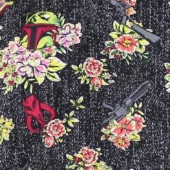 Men's Star Wars Boba Fett Floral Print Button Down Shirt