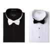 Marquis Wing Tip Collar Regular Fit Tuxedo Dress Shirt With Bow Tie