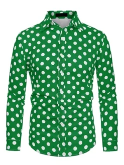 Lars Amadeus Men's Shirts Polka Dots Long Sleeve Slim Fit Printed Dress Button Down Shirt -Refrigiwear Sale Shop GUEST e7aa2a77 938b 47e3 8aa5 723cc6a8c73c