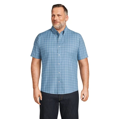 Lands' End Men's Short Sleeve Traditional Fit No Iron Sportshirt 3 Lands' End Men's Short Sleeve Traditional Fit No Iron Sportshirt - Image 3
